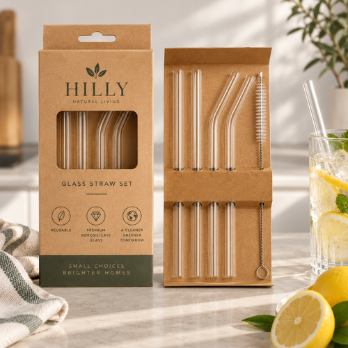 Non-toxic Glass Straw's